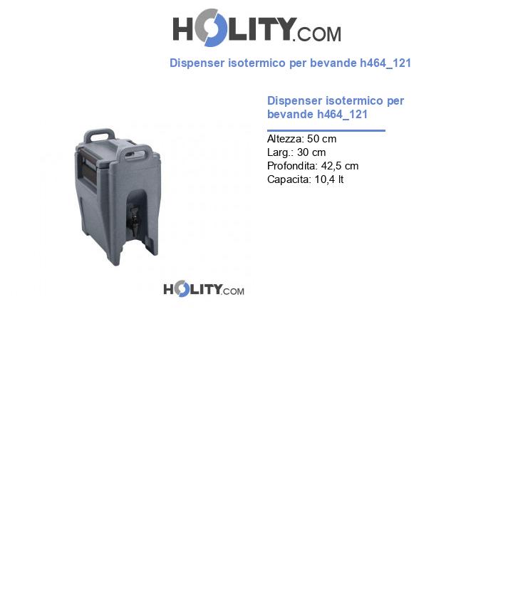 Dispenser isotermico per bevande h464_121
