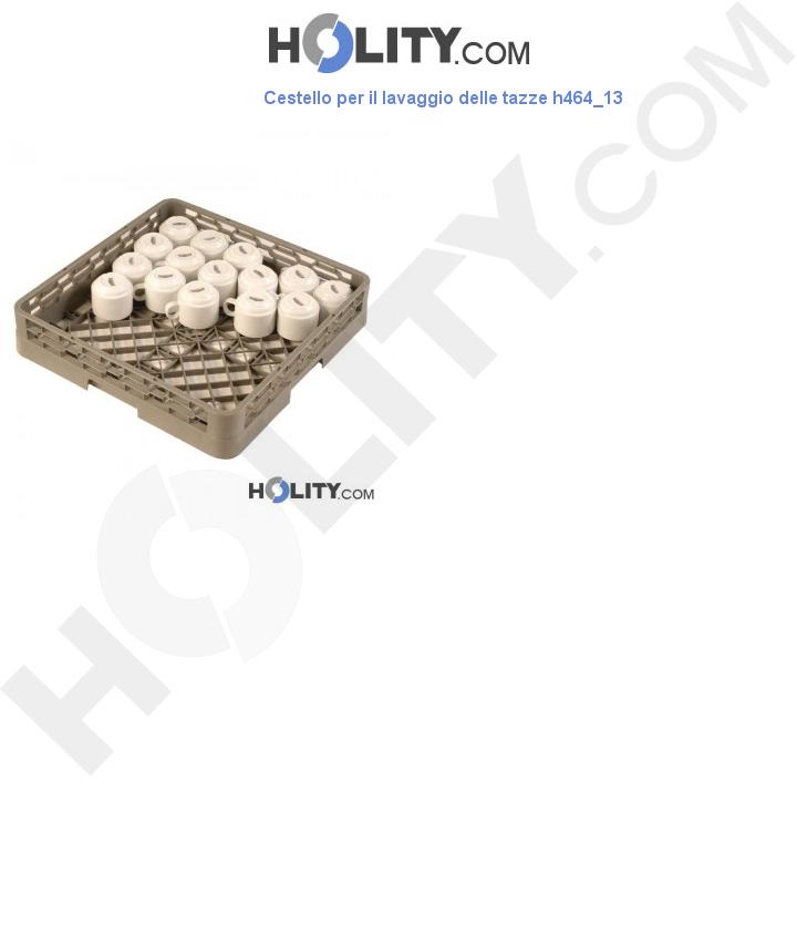 Cestello per il lavaggio delle tazze h464_13