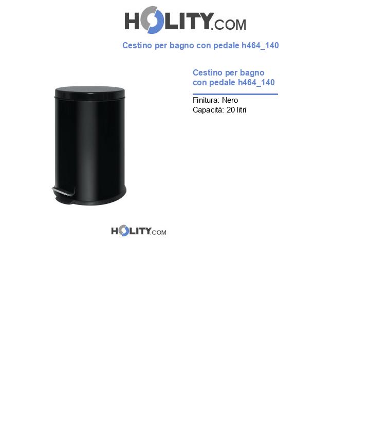 Cestino per bagno con pedale h464_140
