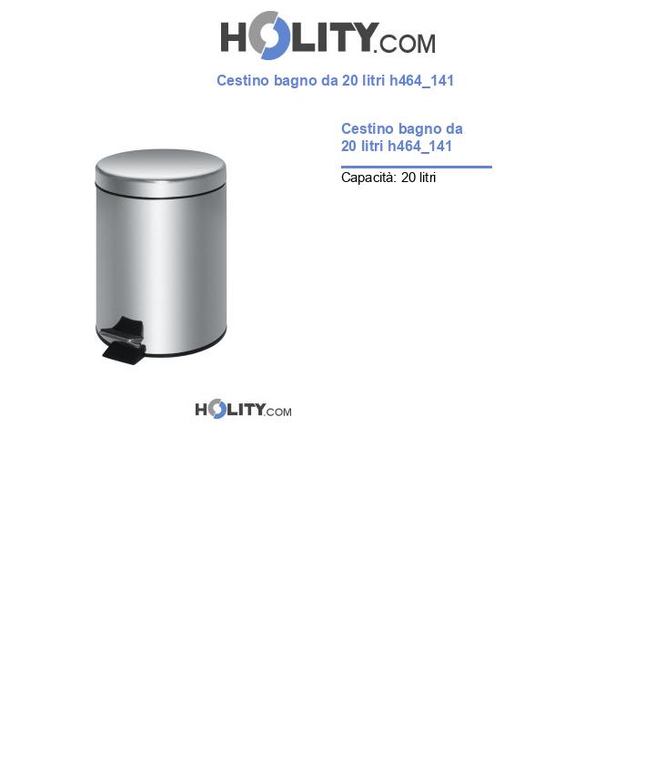 Cestino bagno da 20 litri h464_141