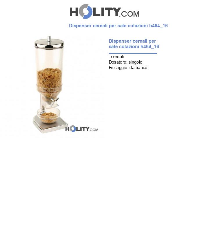 Dispenser cereali per sale colazioni h464_16