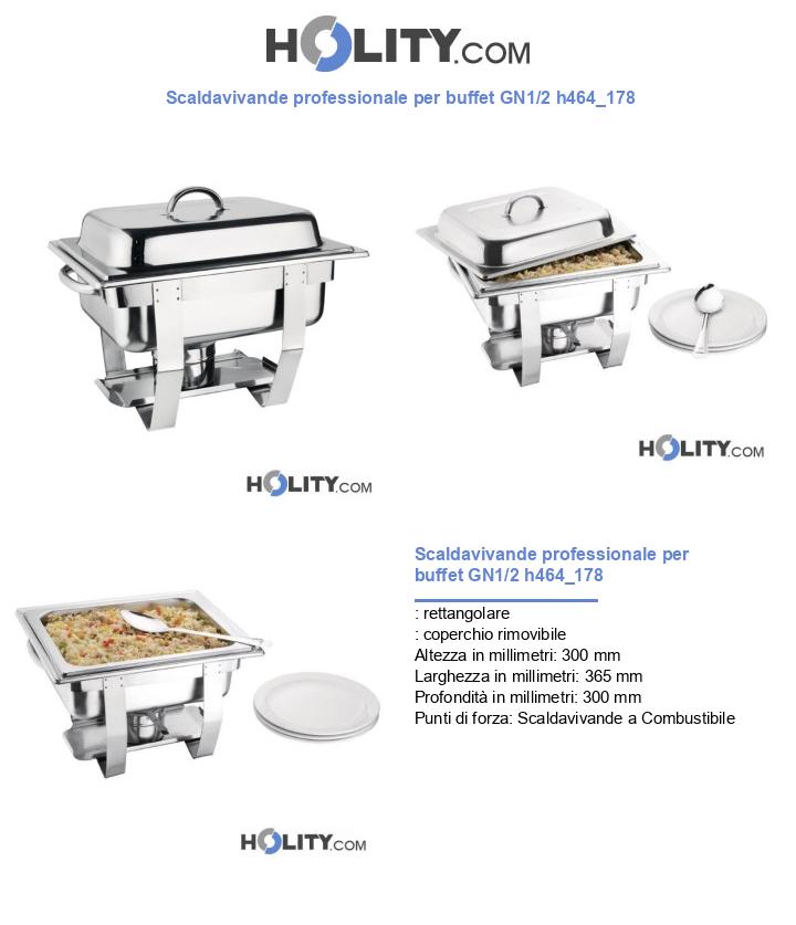 Scaldavivande professionale per buffet GN1/2 h464_178