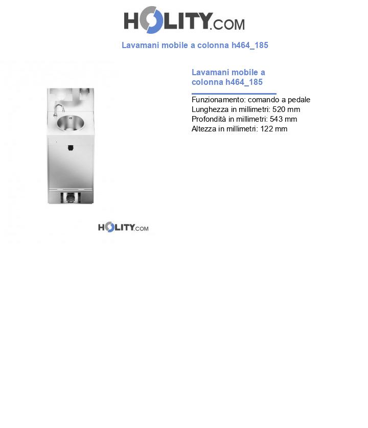 Lavamani mobile a colonna h464_185
