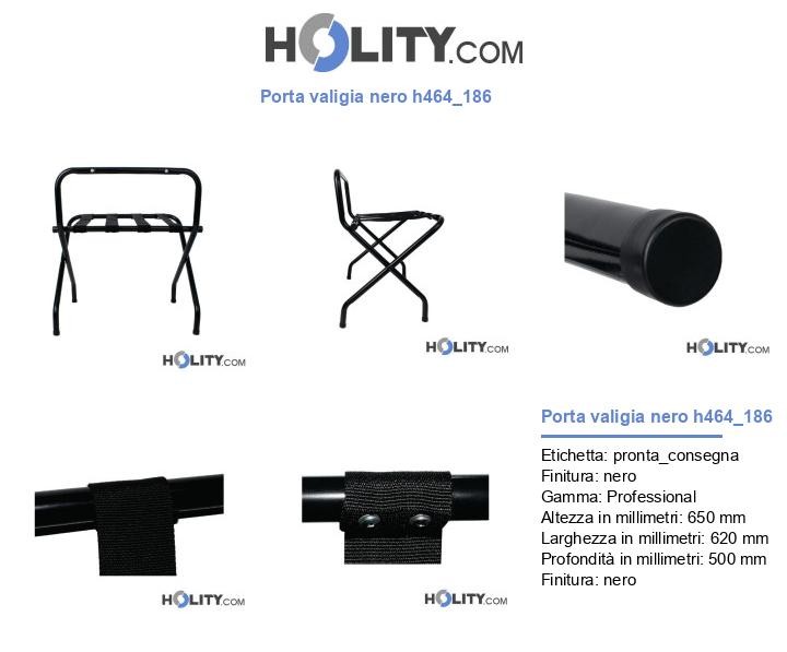 Porta valigia nero h464_186