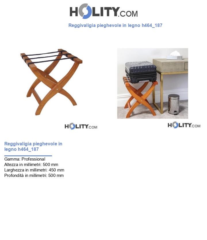 Reggivaligia pieghevole in legno h464_187