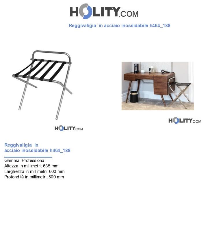 Reggivaligia  in acciaio inossidabile h464_188