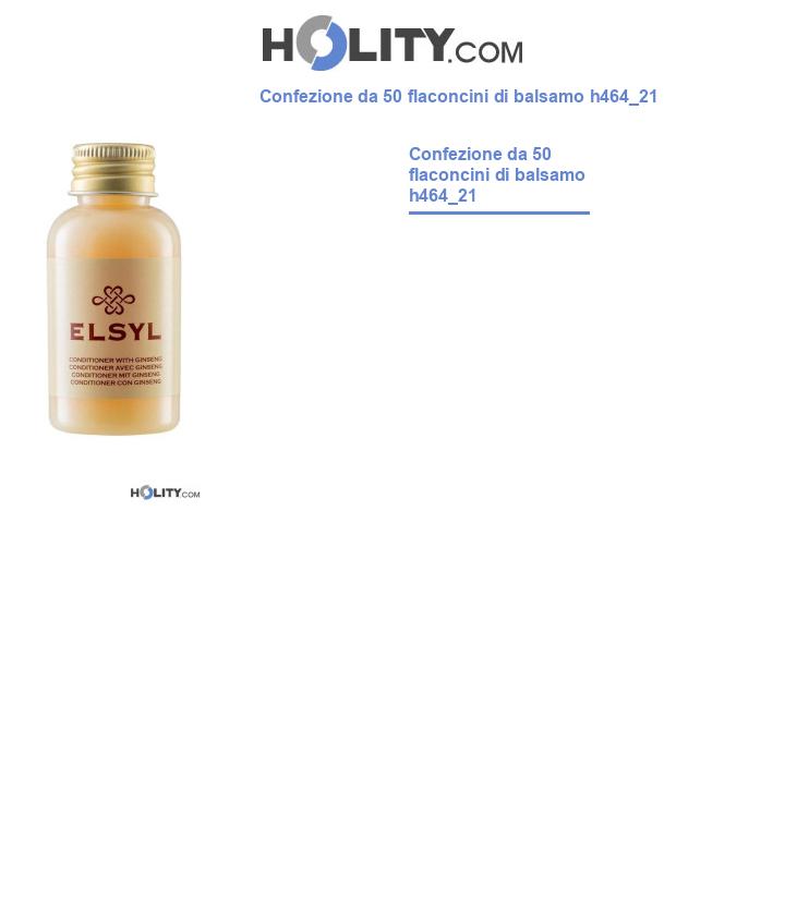 Confezione da 50 flaconcini di balsamo h464_21