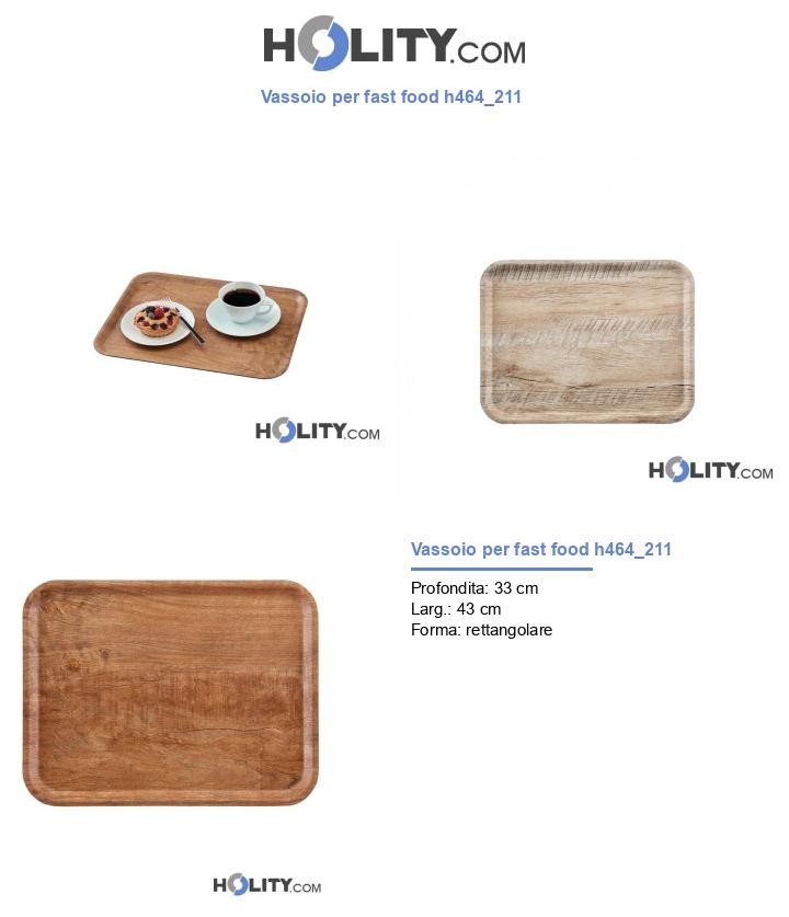 Vassoio per fast food h464_211