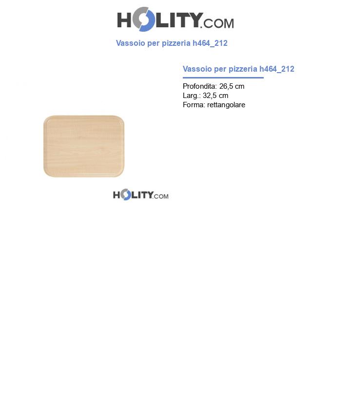 Vassoio per pizzeria h464_212