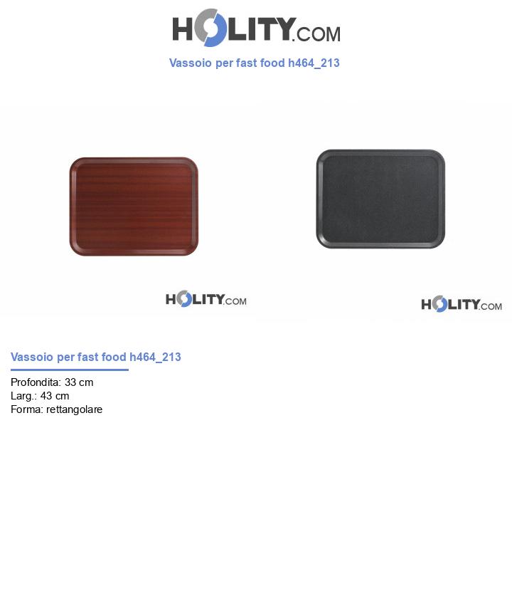 Vassoio per fast food h464_213