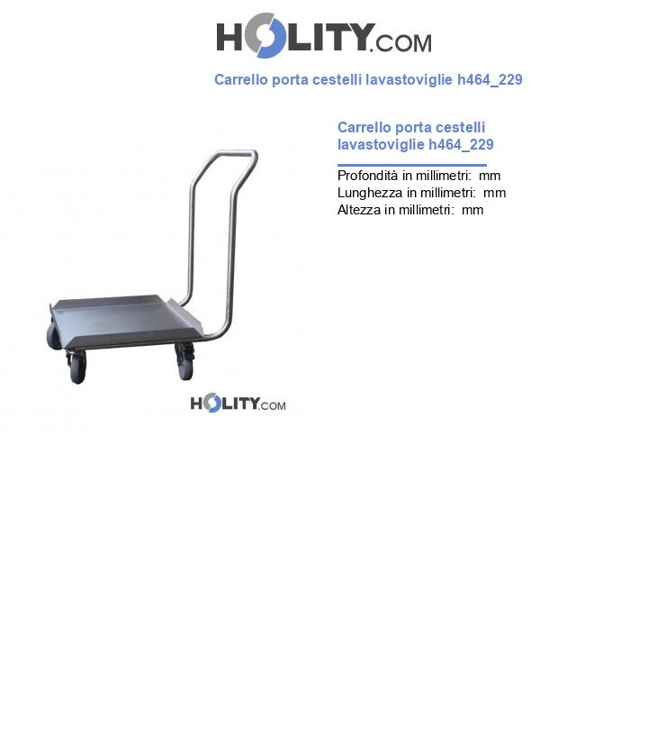 Carrello porta cestelli lavastoviglie h464_229