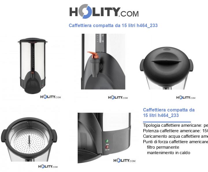 Caffettiera compatta da 15 litri h464_233