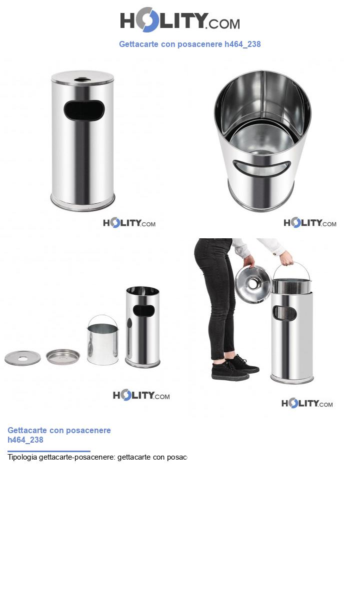 Gettacarte con posacenere h464_238