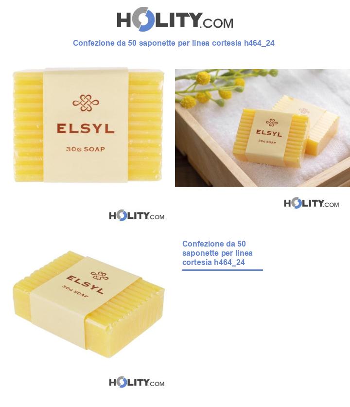 Confezione da 50 saponette per linea cortesia h464_24