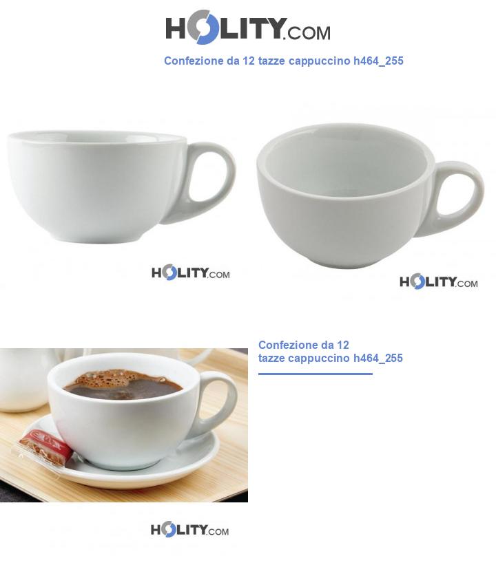 Confezione da 12 tazze cappuccino h464_255