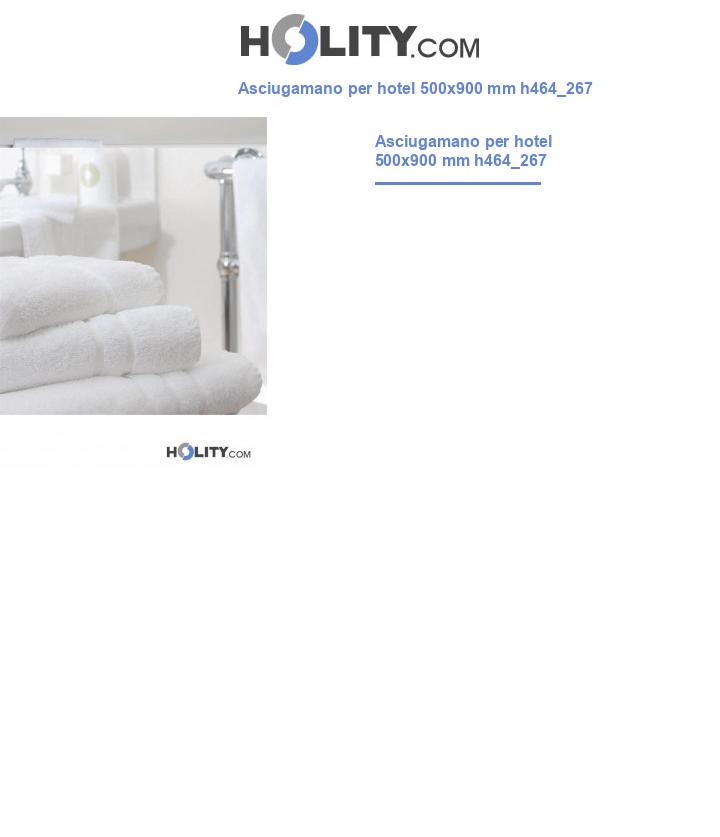Asciugamano per hotel 500x900 mm h464_267