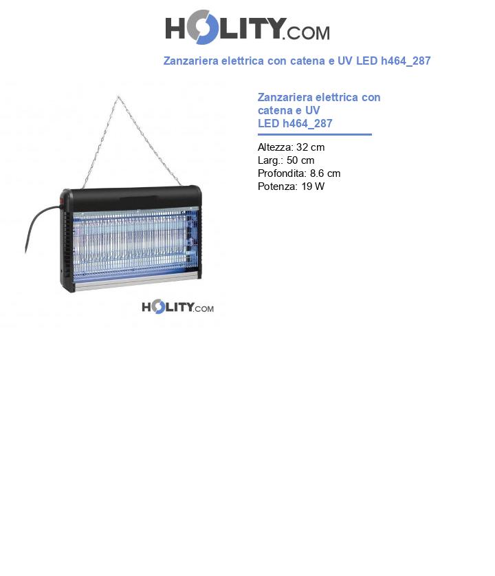 Zanzariera elettrica con catena e UV LED h464_287