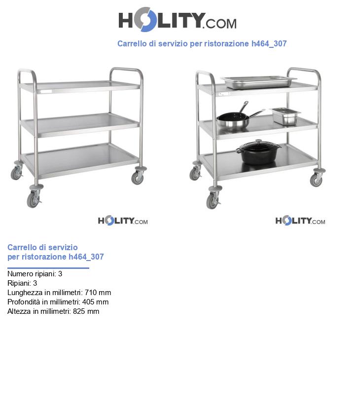 Carrello di servizio per ristorazione h464_307