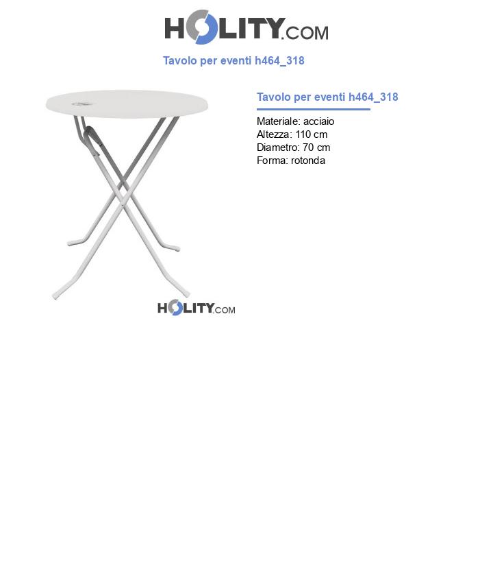 Tavolo per eventi h464_318