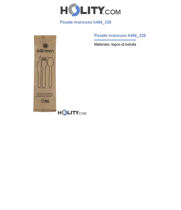 Posate monouso h464_326