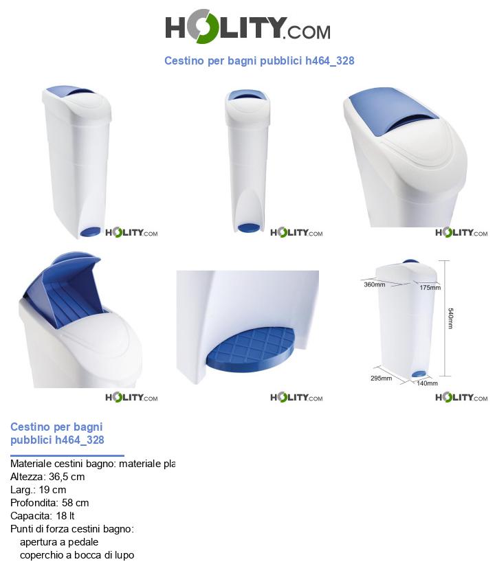 Cestino per bagni pubblici h464_328