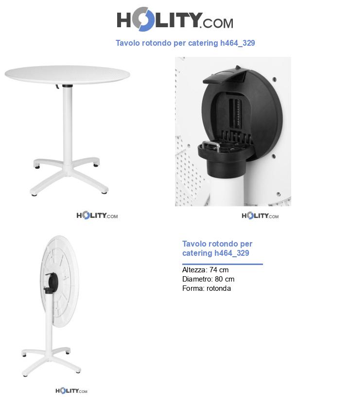 Tavolo rotondo per catering h464_329