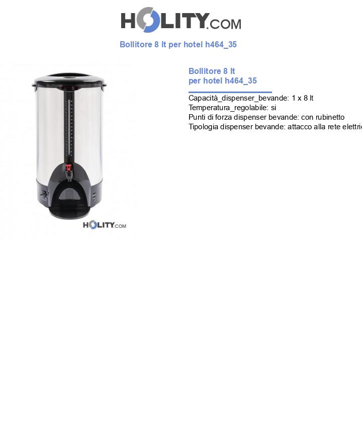 Bollitore 8 lt per hotel h464_35