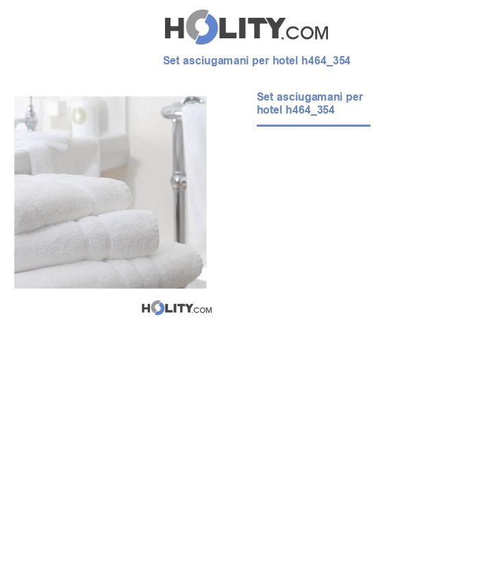 Set asciugamani per hotel h464_354