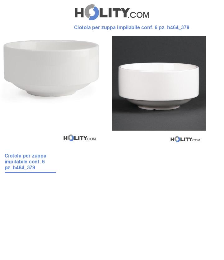 Ciotola per zuppa impilabile conf. 6 pz. h464_379