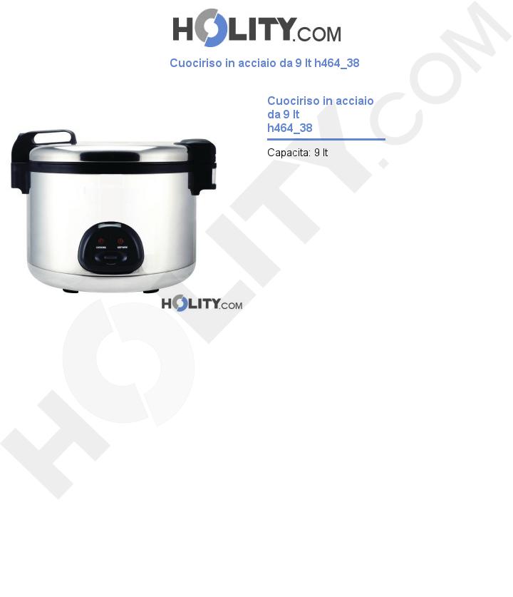 Cuociriso in acciaio da 9 lt h464_38