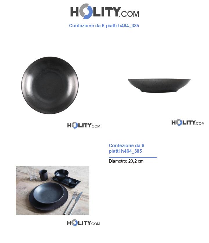 Confezione da 6 piatti h464_385