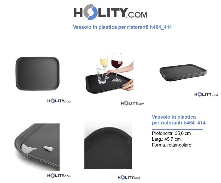 Vassoio in plastica per ristoranti h464_414