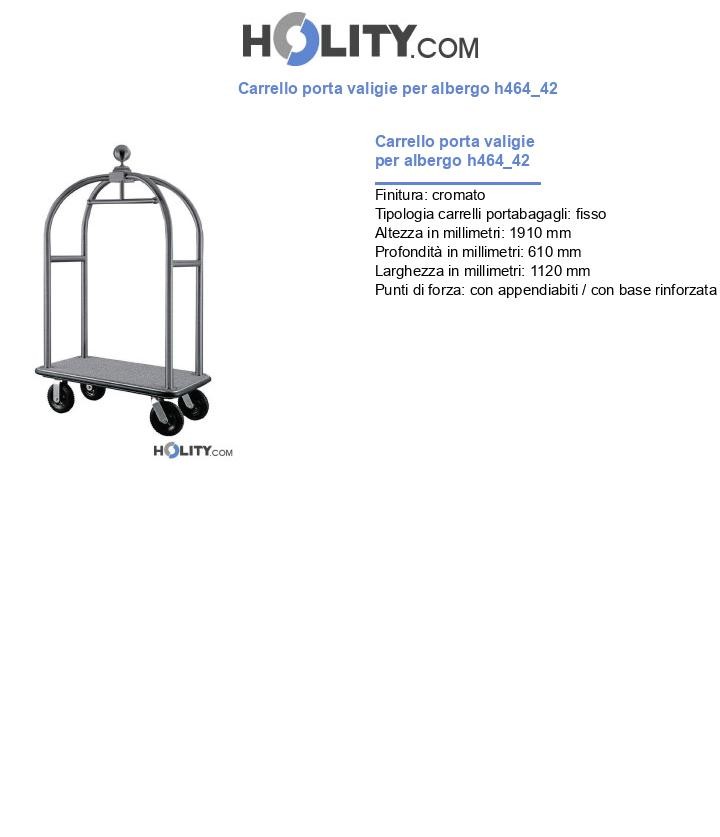 Carrello porta valigie per albergo h464_42