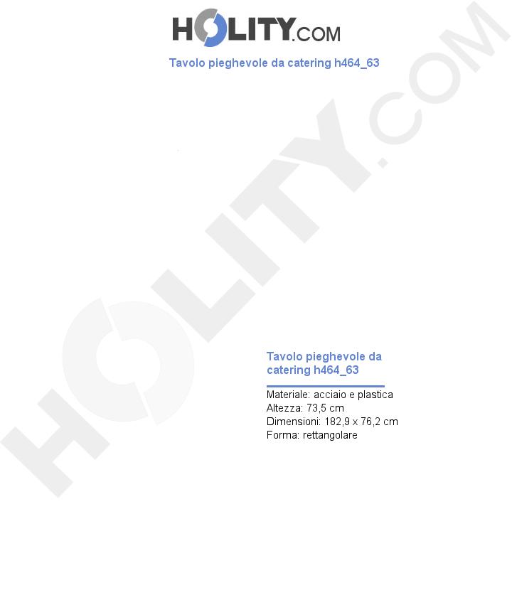 Tavolo pieghevole da catering h464_62
