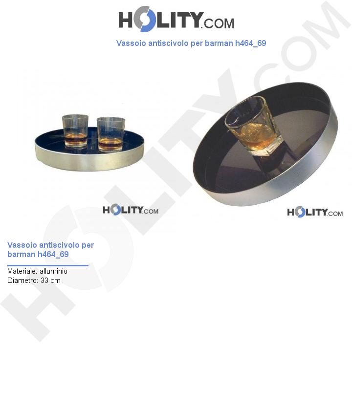 Vassoio antiscivolo per barman h464_69