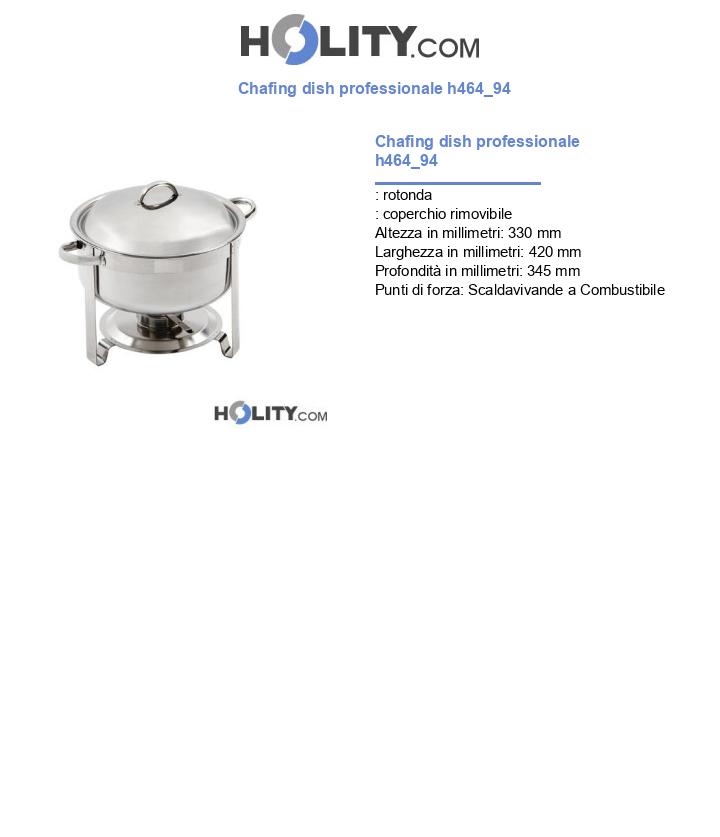 Chafing dish professionale h464_94