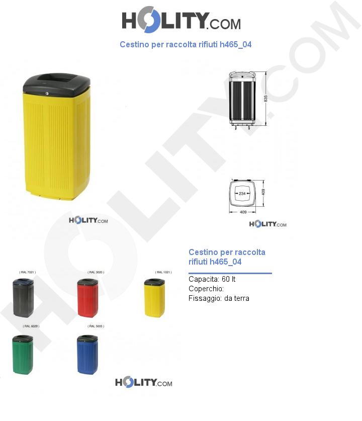 Cestino per raccolta rifiuti h465_04