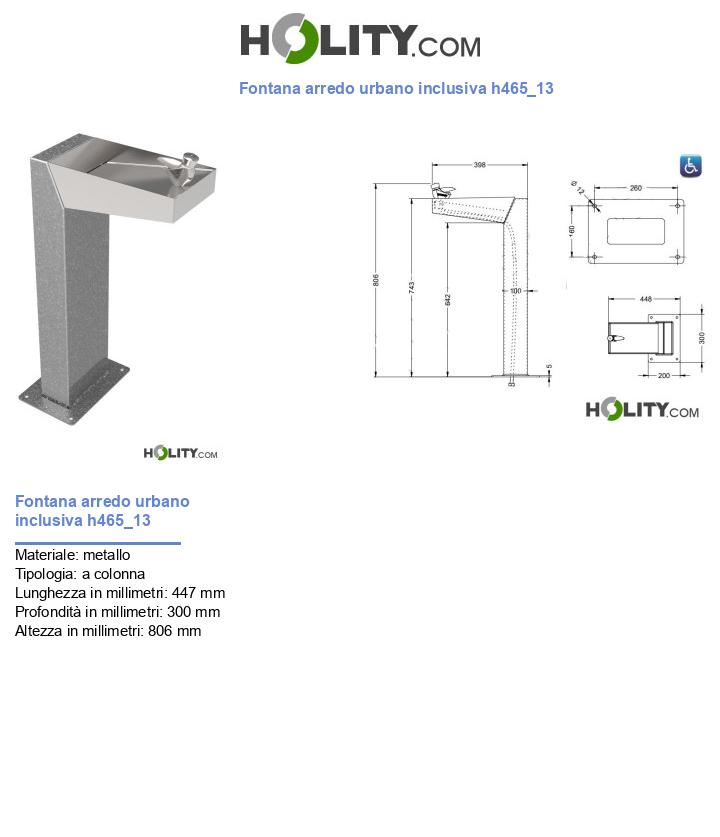 Fontana arredo urbano inclusiva h465_13