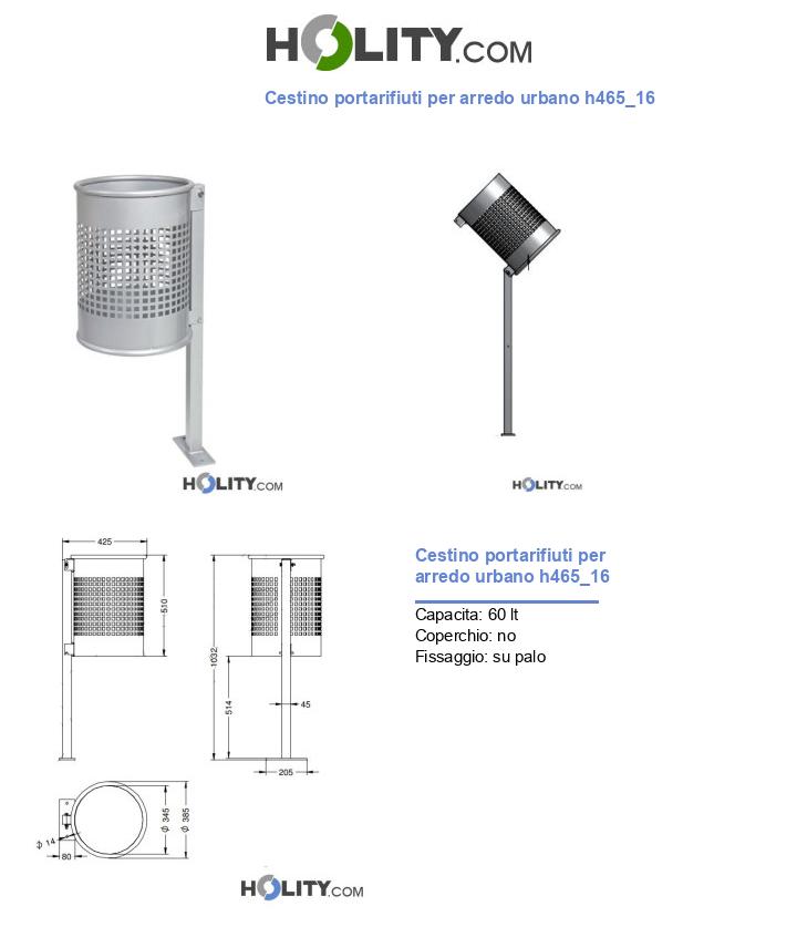 Cestino portarifiuti per arredo urbano h465_16