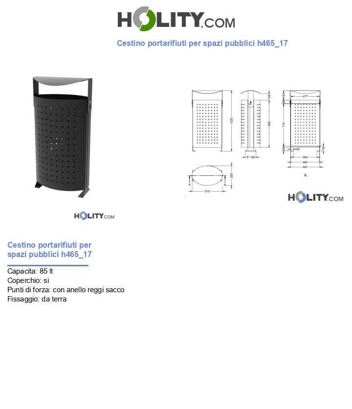 Cestino portarifiuti per spazi pubblici h465_17