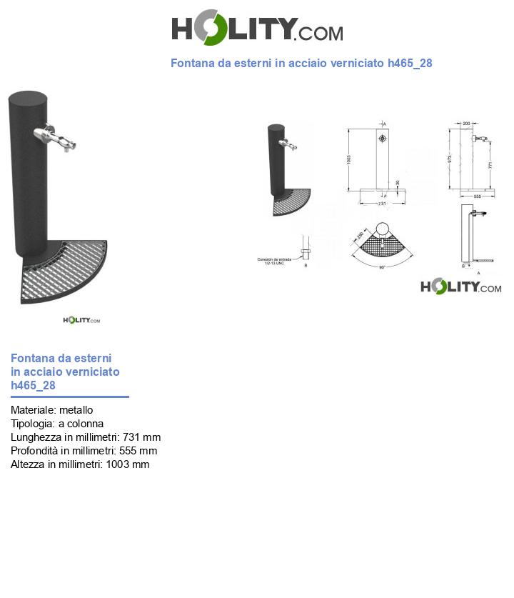 Fontana da esterni in acciaio verniciato h465_28