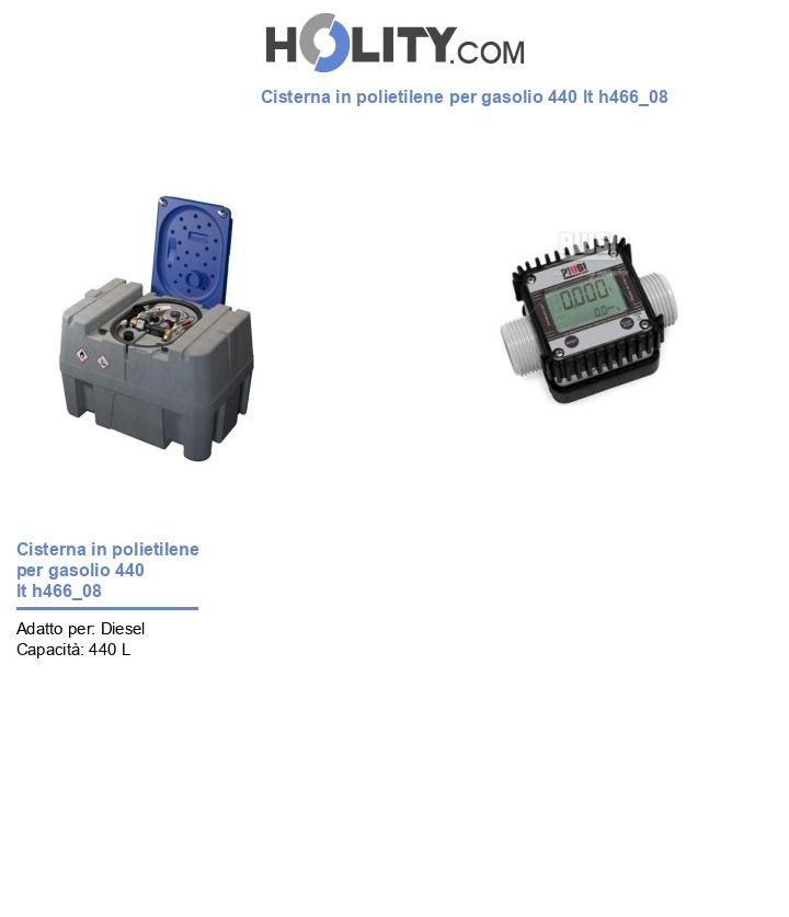 Cisterna in polietilene per gasolio 440 lt h466_08