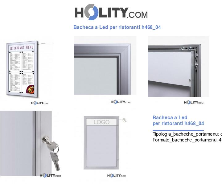 Bacheca a Led per ristoranti h468_04