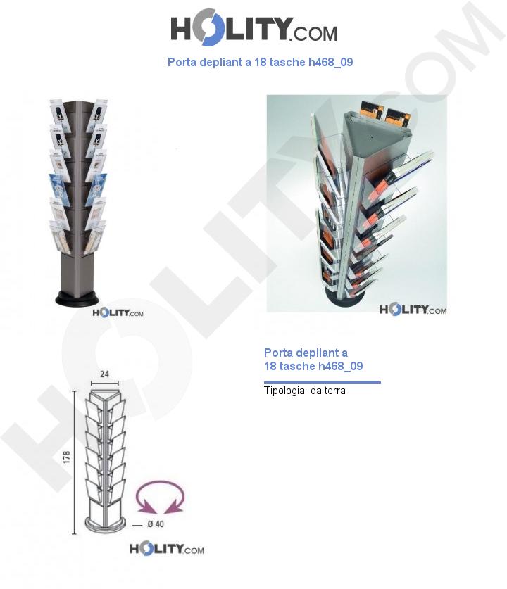 Porta depliant a 18 tasche h468_09