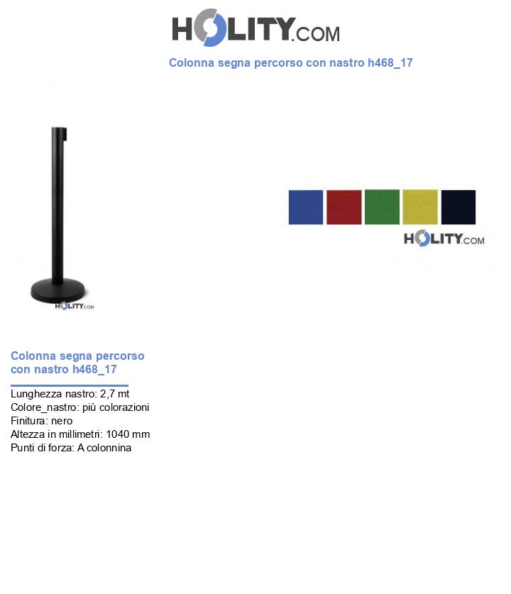 Colonna segna percorso con nastro h468_17