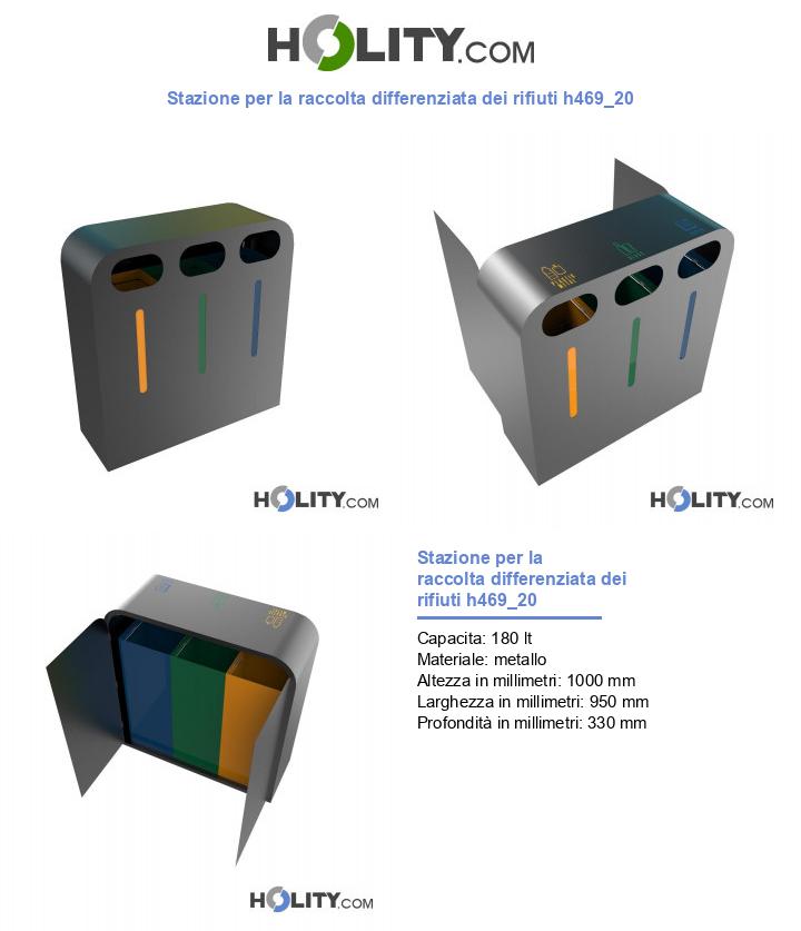 Stazione per la raccolta differenziata dei rifiuti h469_20