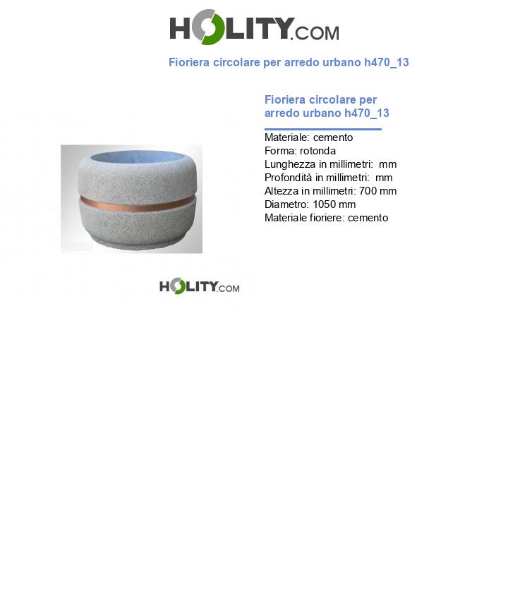 Fioriera circolare per arredo urbano h470_13