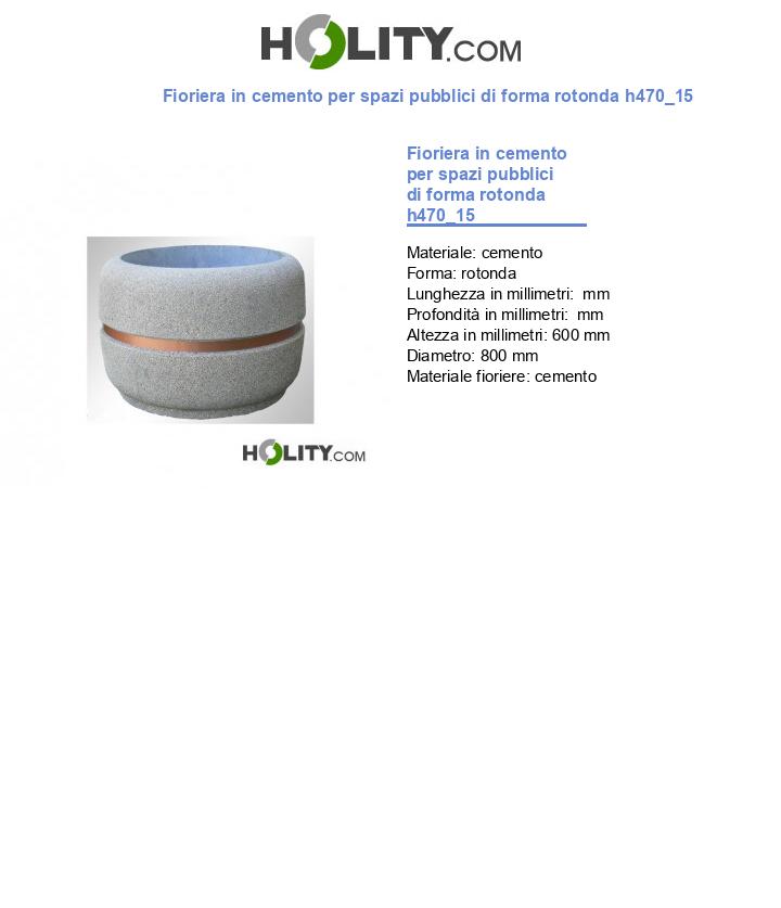 Fioriera in cemento per spazi pubblici di forma rotonda h470_15