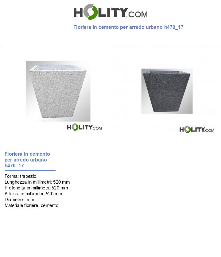 Fioriera in cemento per arredo urbano h470_17
