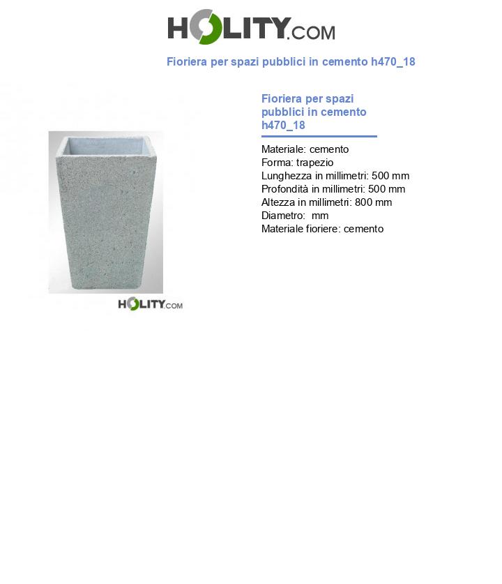 Fioriera per spazi pubblici in cemento h470_18